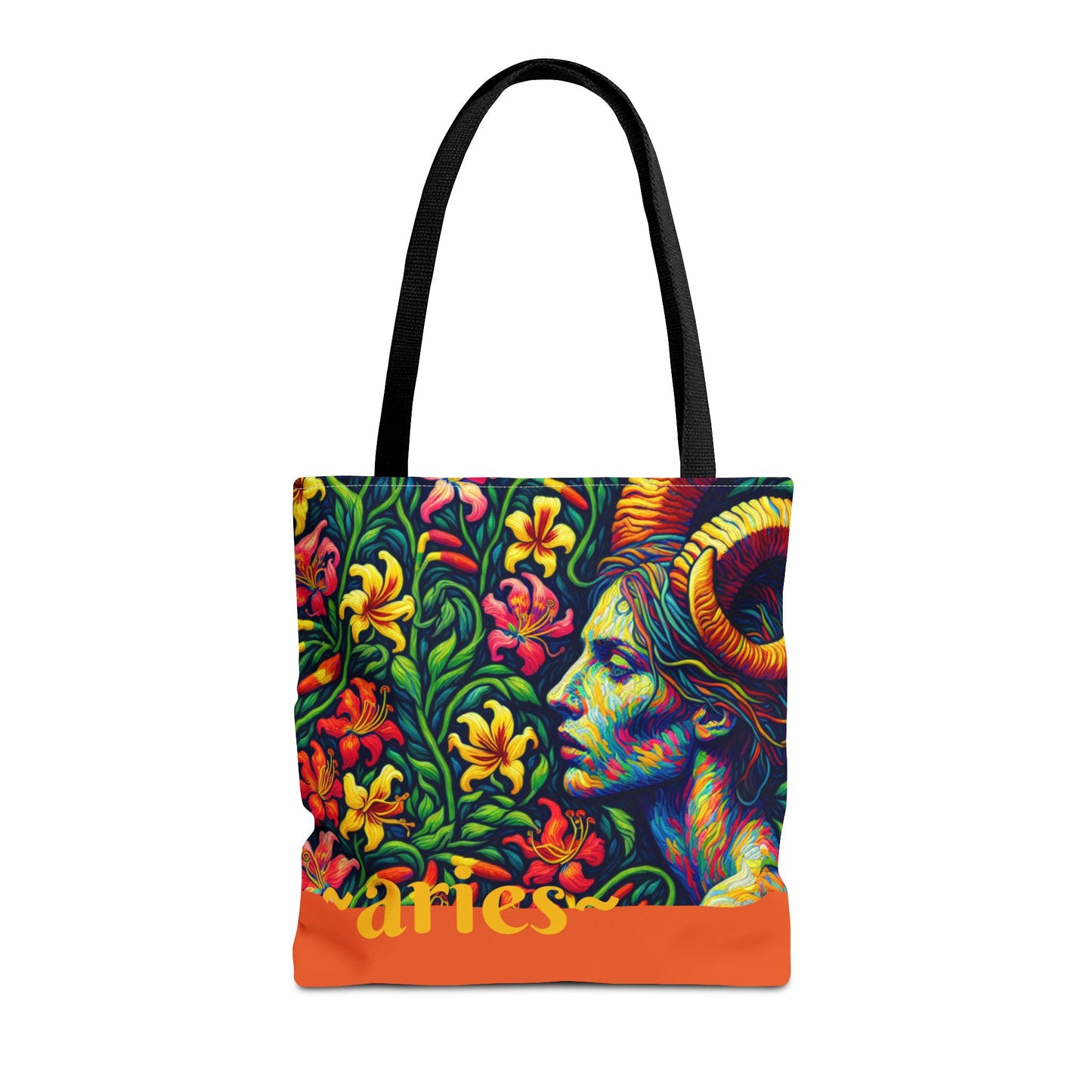 ARIES Artful Art Gifted Yoga Weekender Bag Aries Personal Tote Bag Personal-Tote-Gift Astrology Gifte d for Aries Birthday Tote Bag