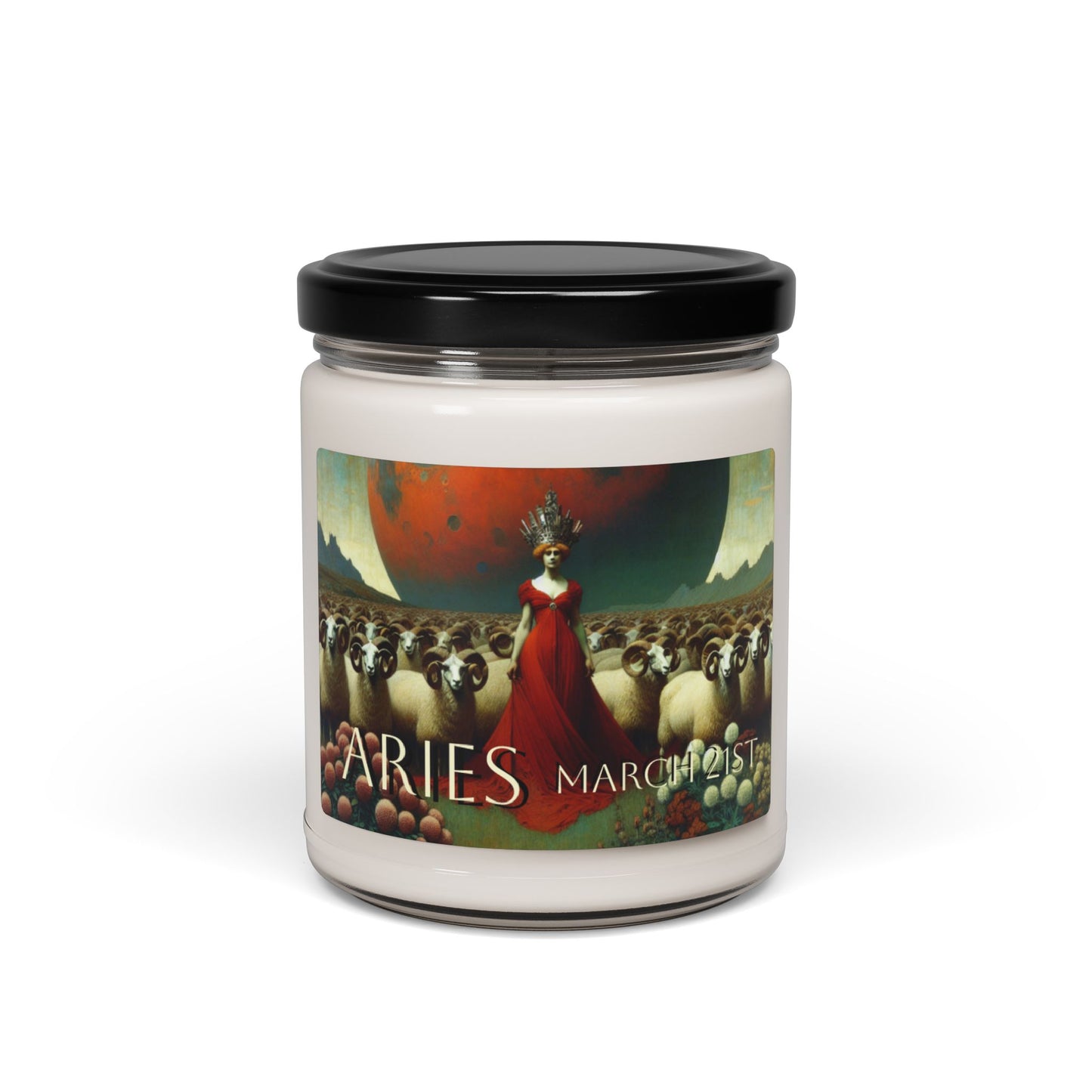 Aries Birthdate - Custom Scented Soy Candle, 9oz