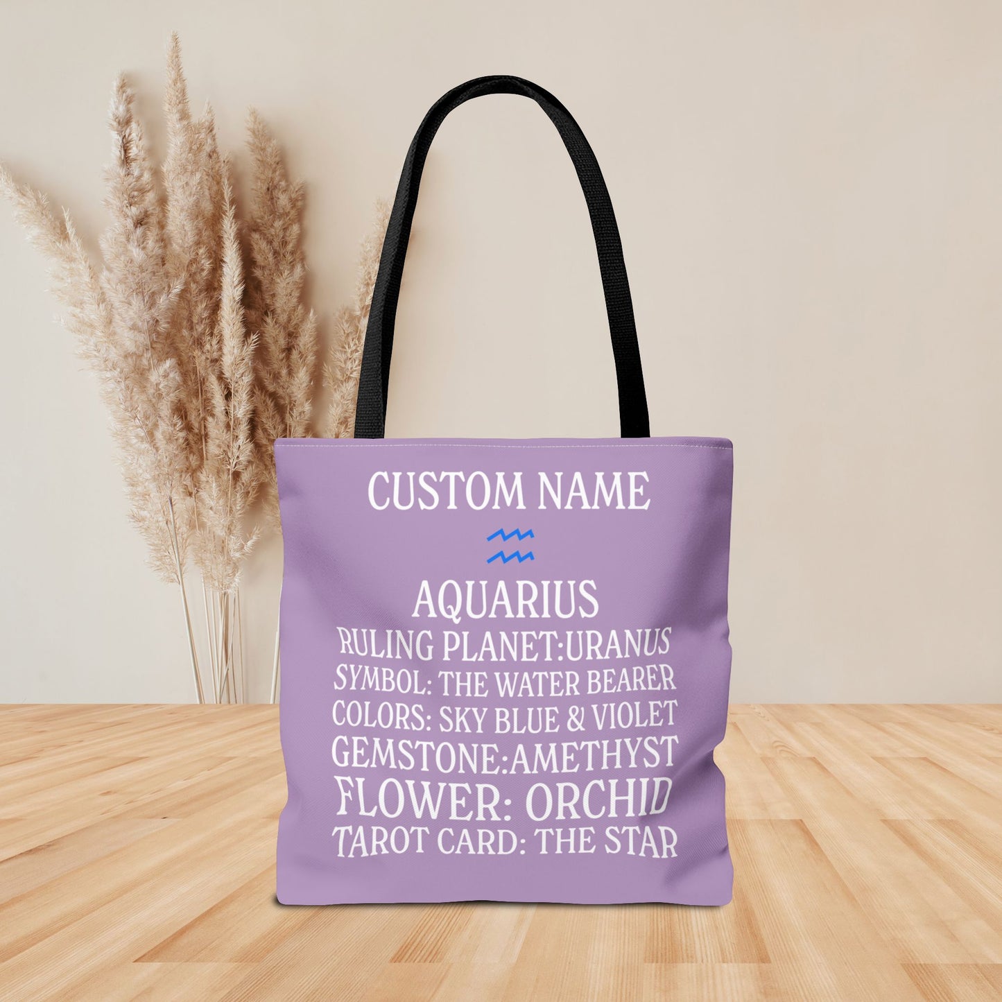 Custom Name Aquarius Tote Bag