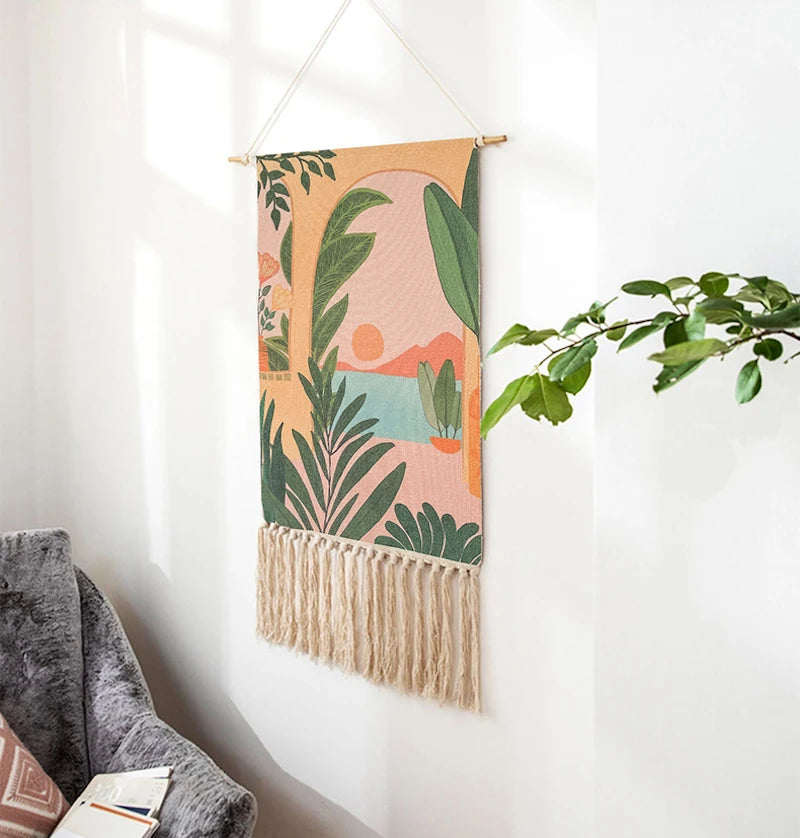 Nordic Macrame Tapestry Wall Hanging