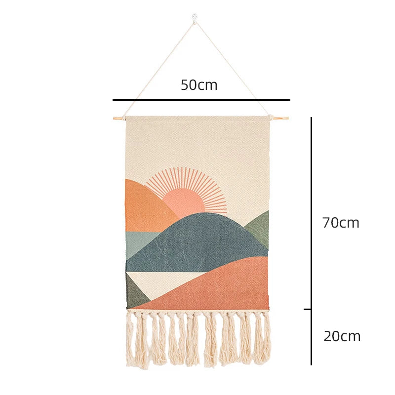 Nordic Macrame Tapestry Wall Hanging