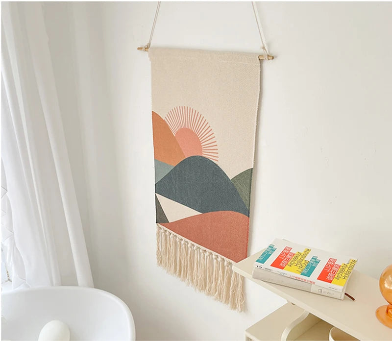 Nordic Macrame Tapestry Wall Hanging