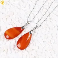 Natural Gem Stone Crystal Necklaces