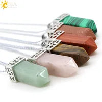 Natural Gem Stone Crystal Necklaces