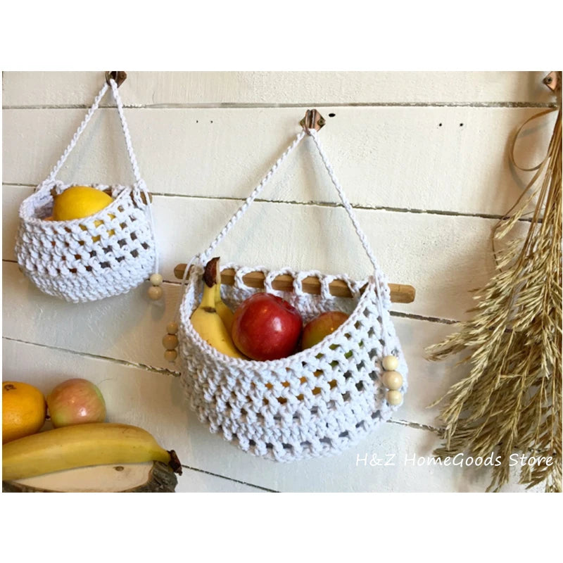 Hanging Macrame Fruit Basket