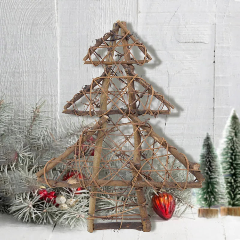 Natural Rattan Christmas Decor