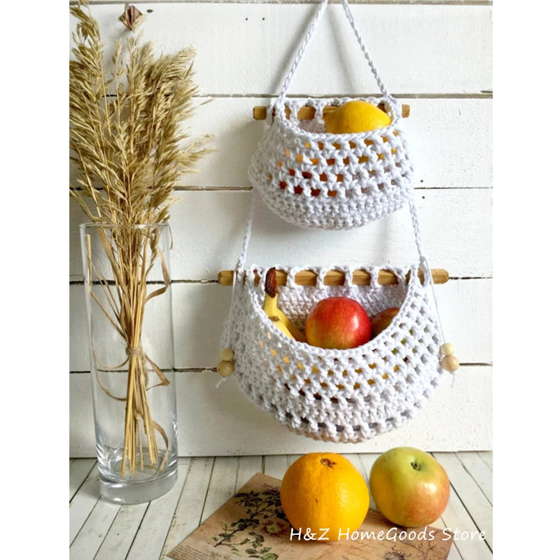 Hanging Macrame Fruit Basket