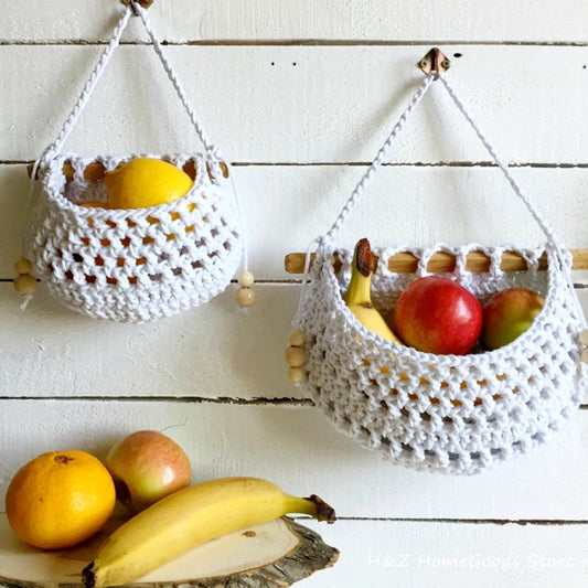 Hanging Macrame Fruit Basket