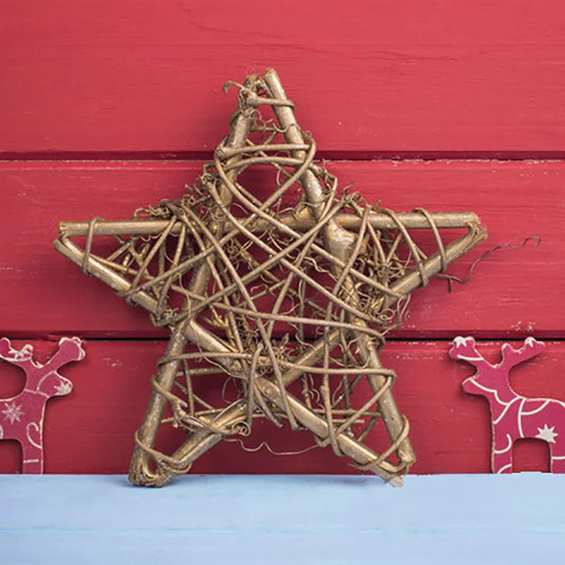 Natural Rattan Christmas Decor