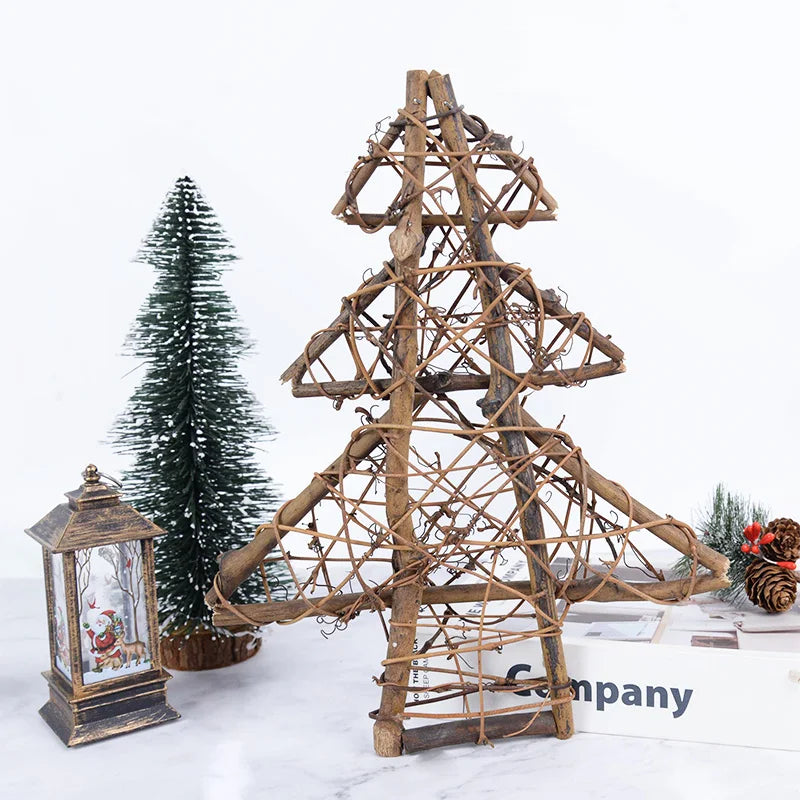 Natural Rattan Christmas Decor