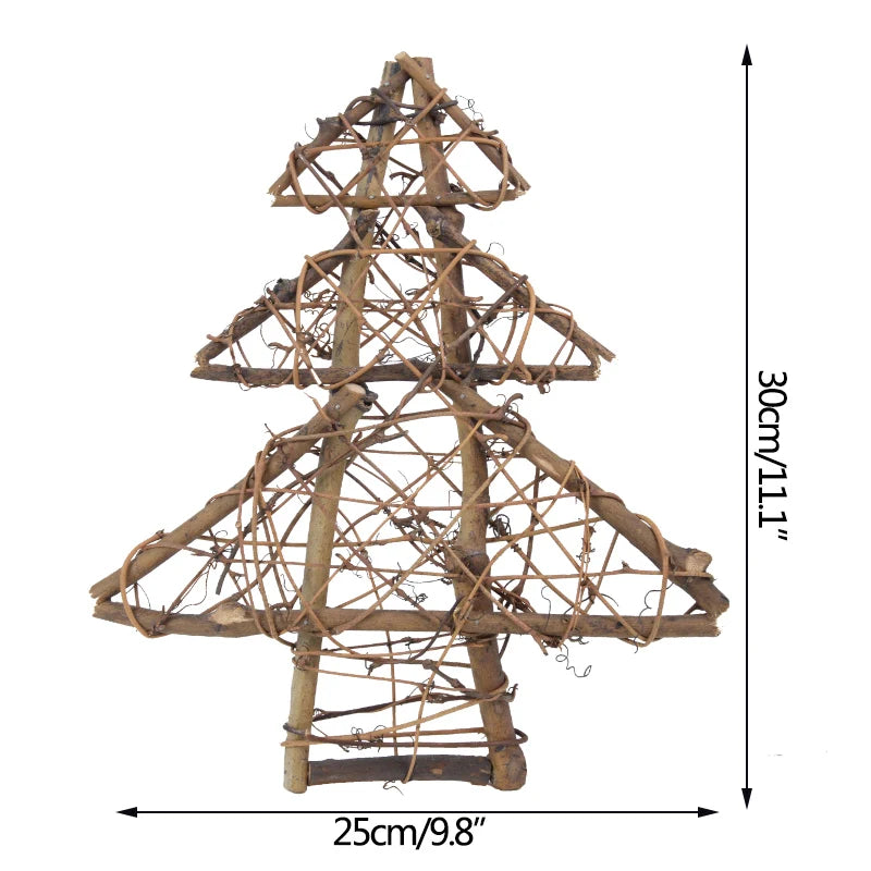 Natural Rattan Christmas Decor