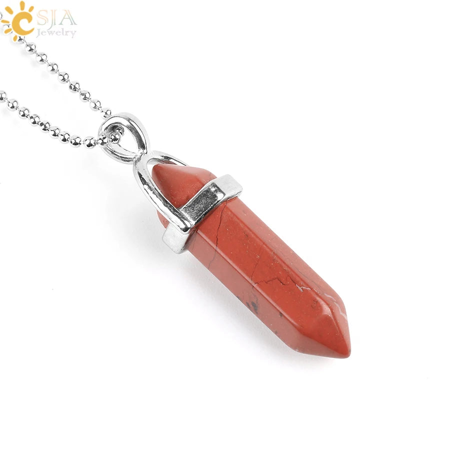 Natural Gem Stone Crystal Necklaces