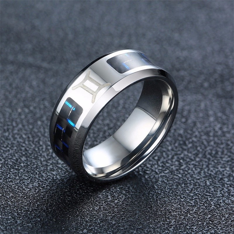 Zodiac Stainless Steel Ring