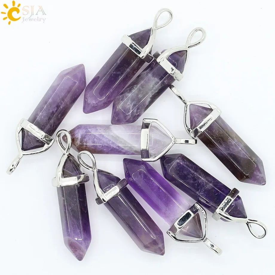 Natural Gem Stone Crystal Necklaces