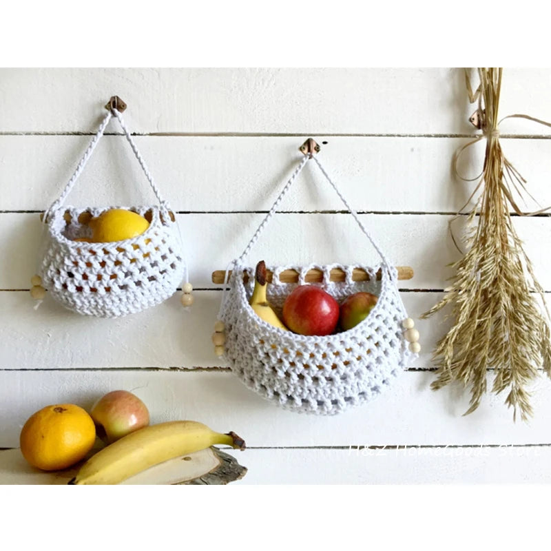 Hanging Macrame Fruit Basket