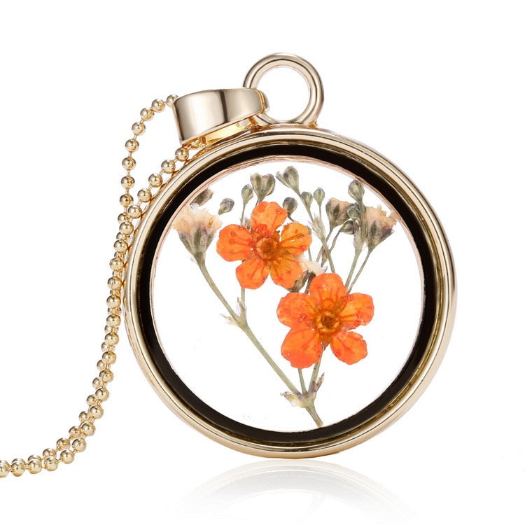 Floating Flowers Necklace