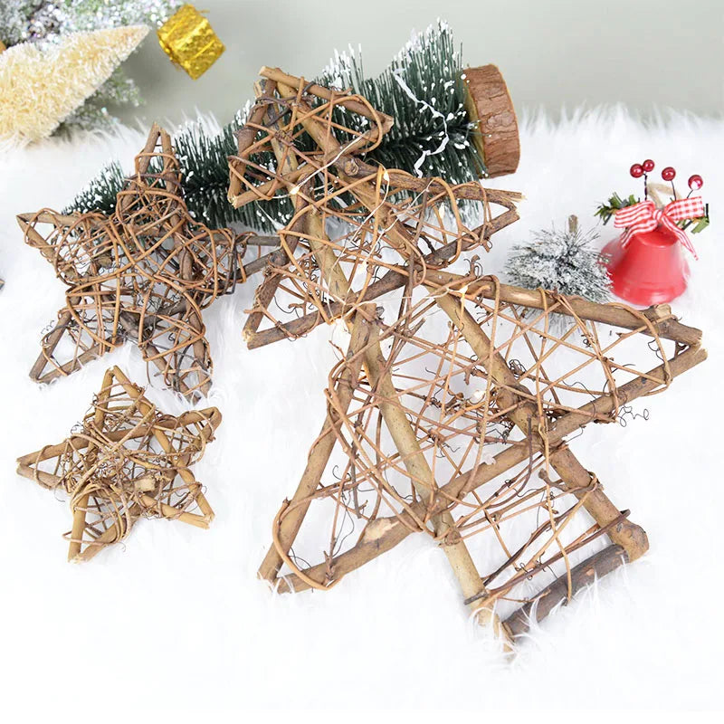 Natural Rattan Christmas Decor