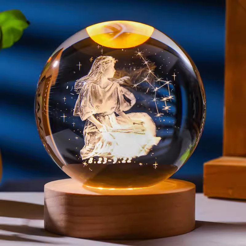 Zodiac Luminous Crystal Ball