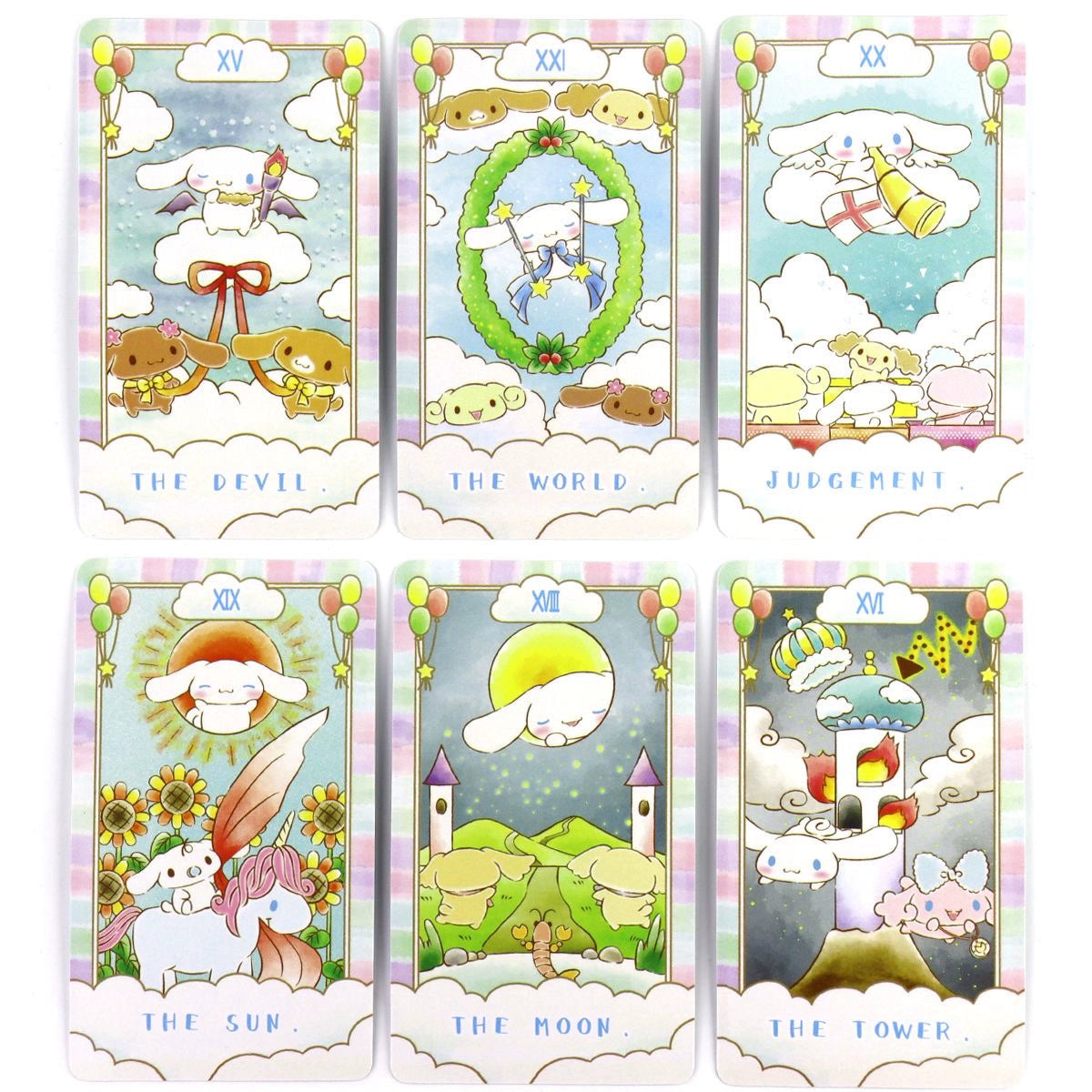 Cinnamoroll Hello Kitty Melody Kuromi Tarot Cards