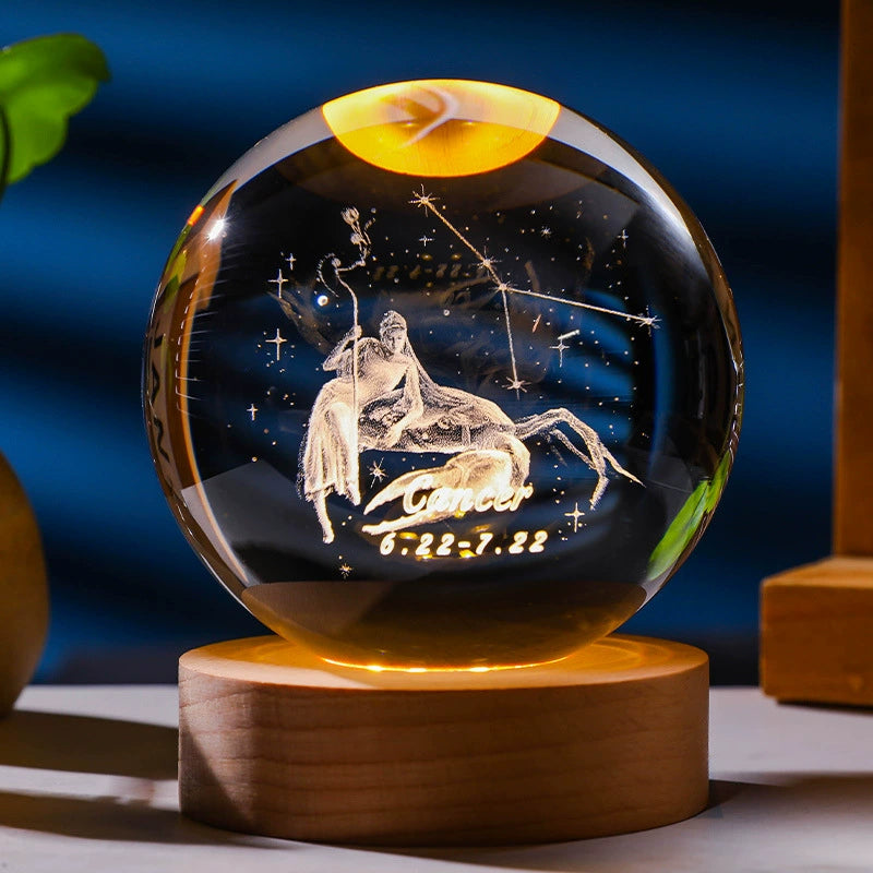 Zodiac Luminous Crystal Ball