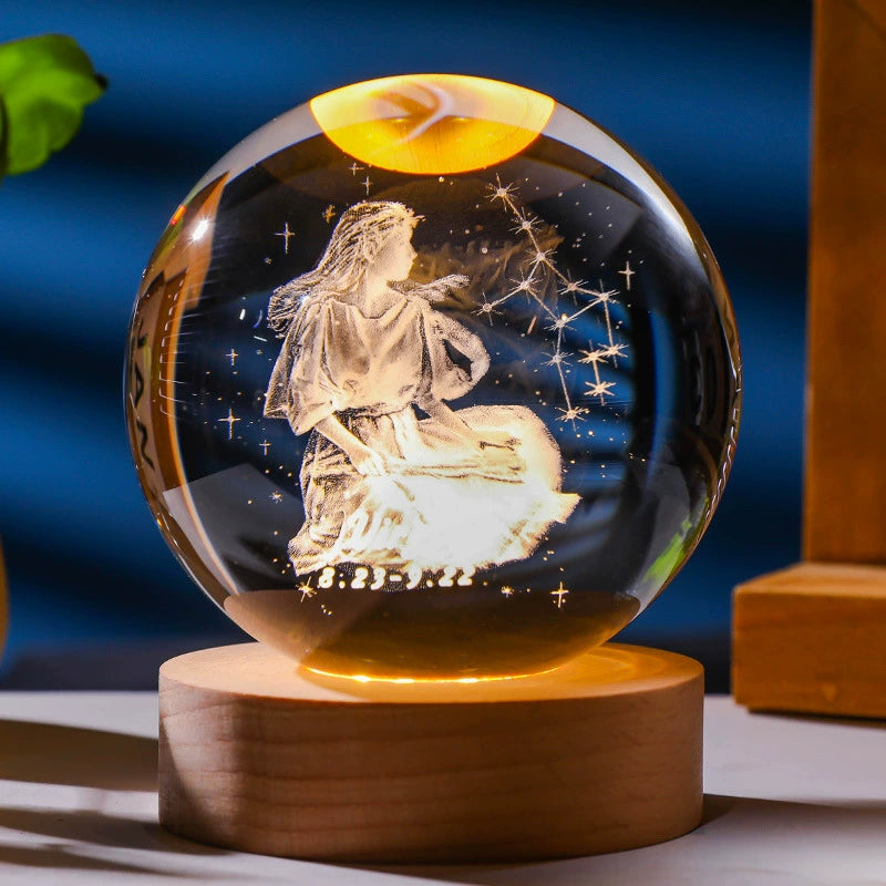 Zodiac Luminous Crystal Ball