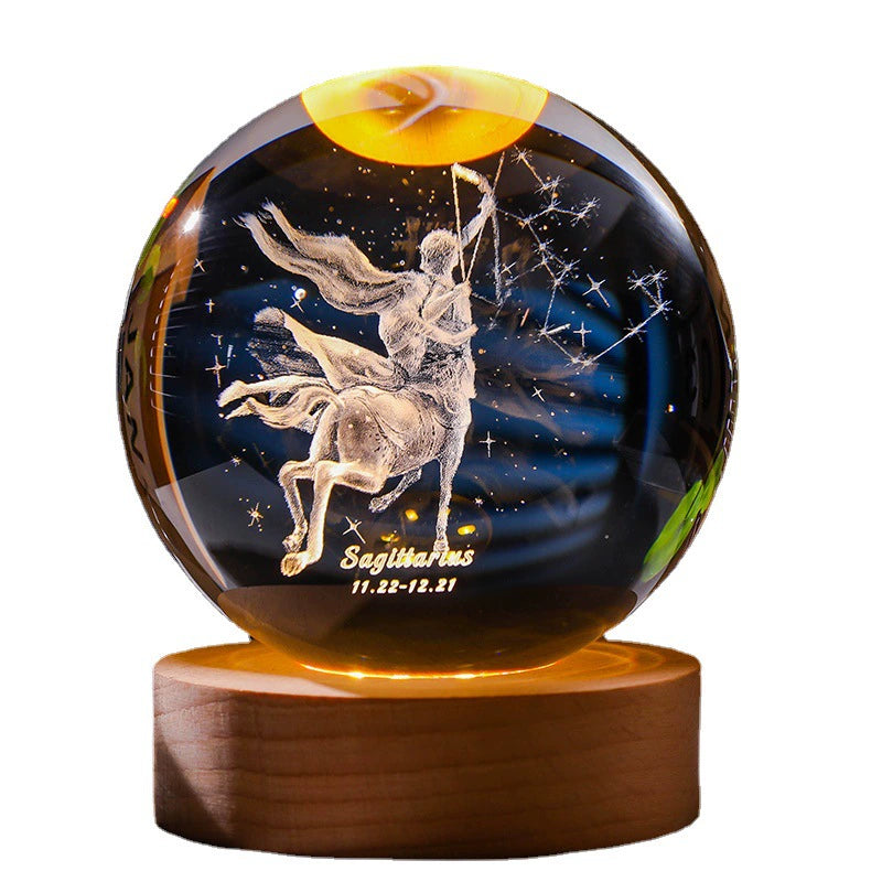 Zodiac Luminous Crystal Ball