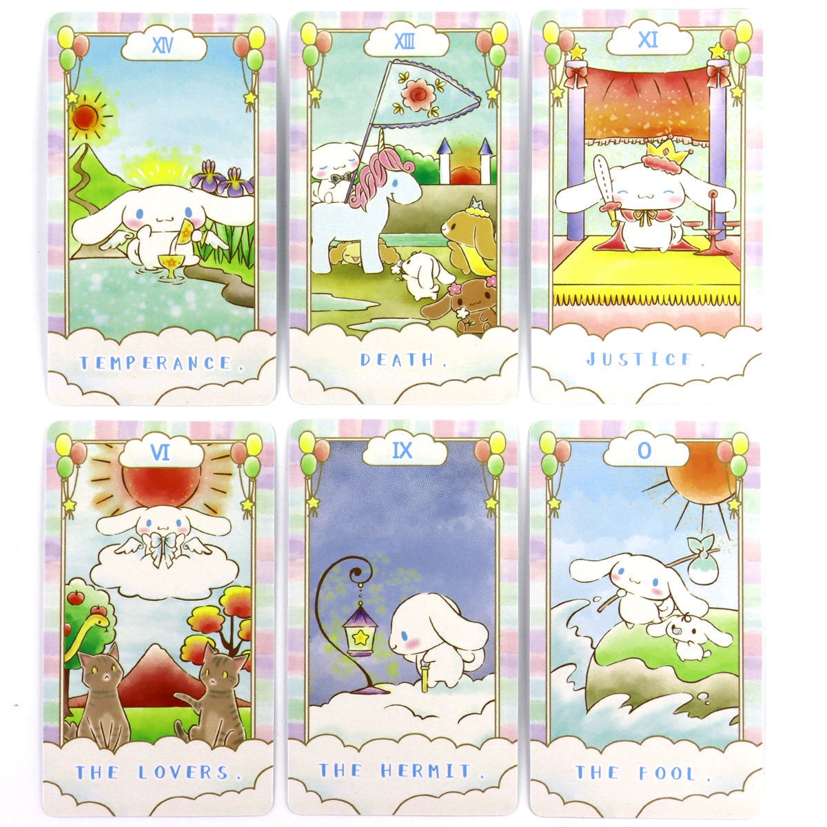 Cinnamoroll Hello Kitty Melody Kuromi Tarot Cards