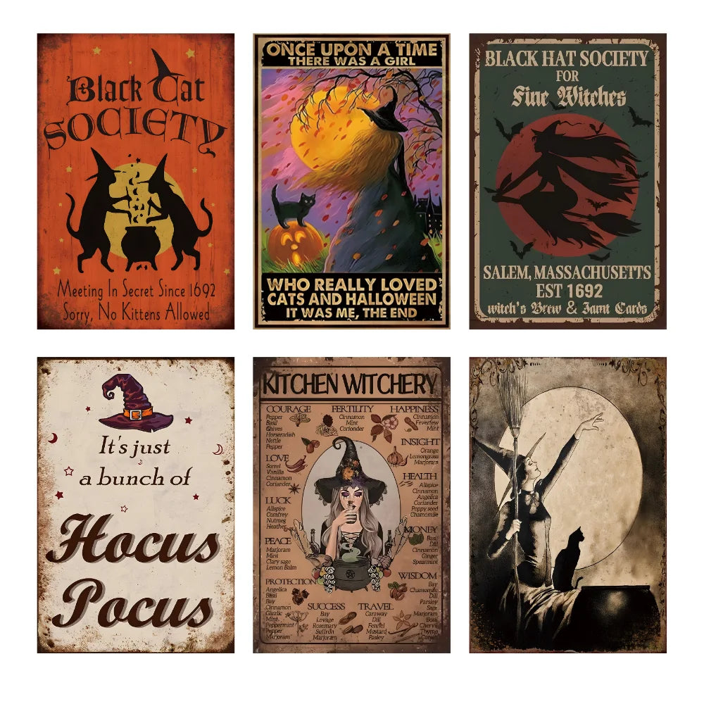 Witch Retro Tin Signs