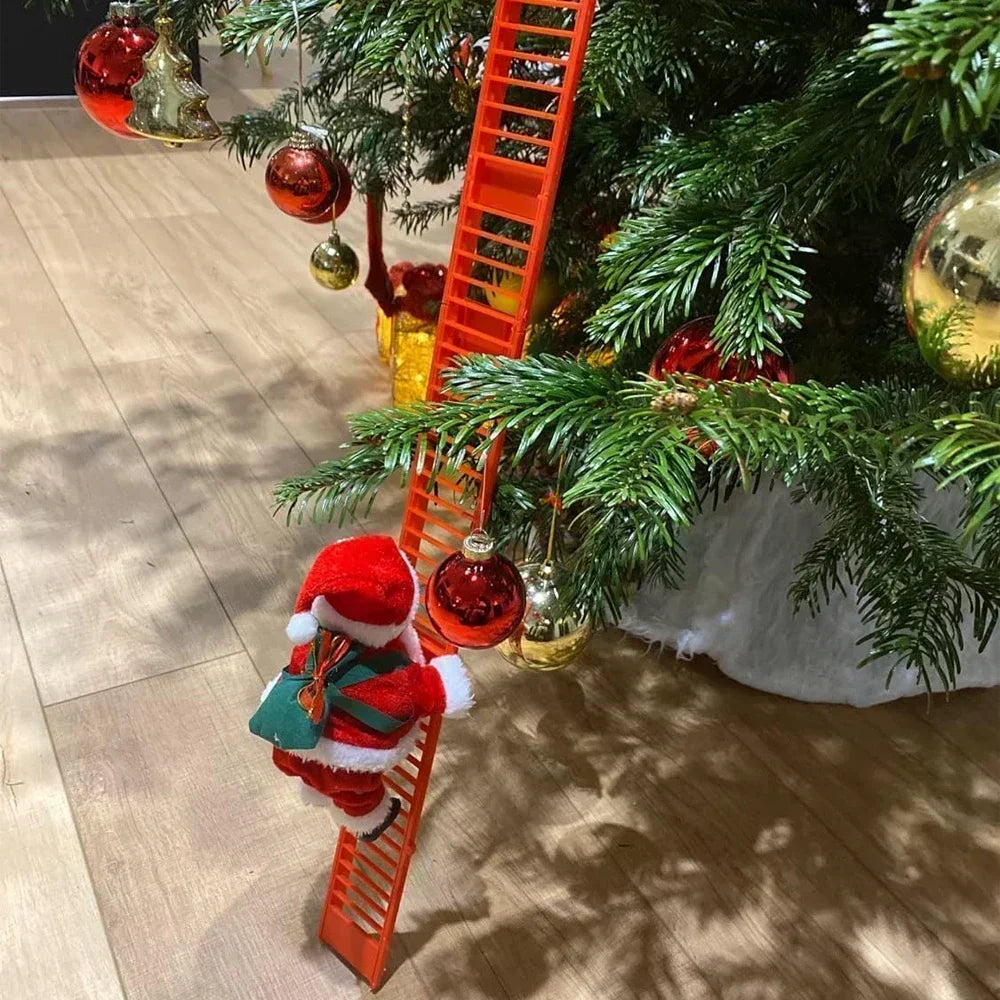 Musical Climbing Ladder Santa