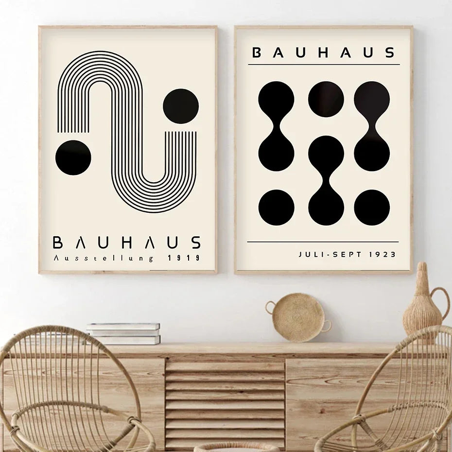 Bauhaus Bohemian Minimalist Wall Art