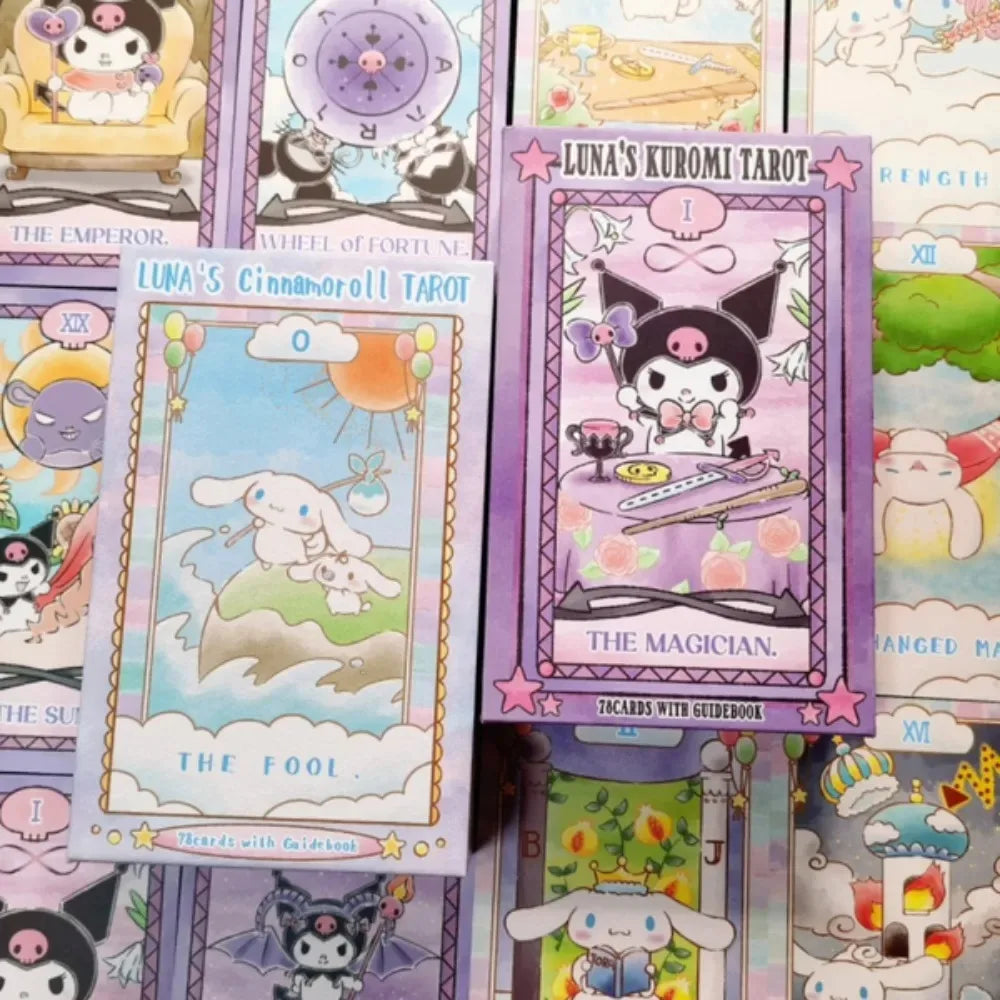 Cinnamoroll Hello Kitty Melody Kuromi Tarot Cards