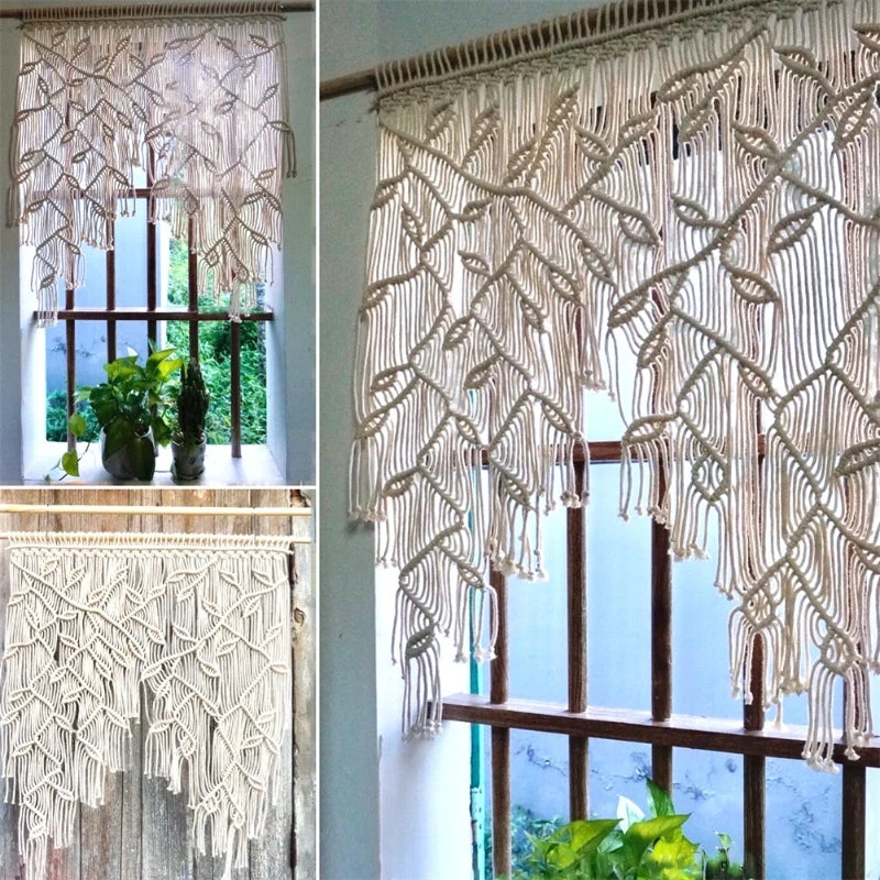 Bohemian Macrame Curtain