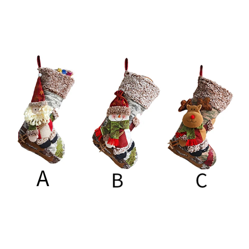 Boho Character Christmas Stockings