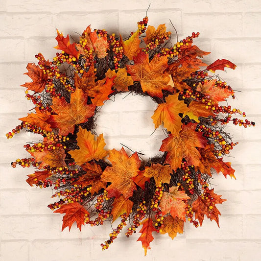 Autumn Leaves Door Wreath