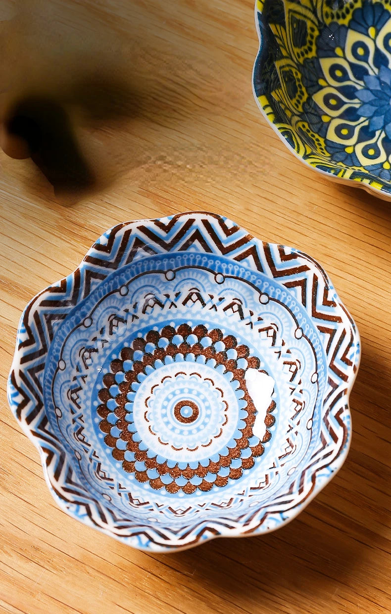 Bohemian Ceramic Sauce Dish