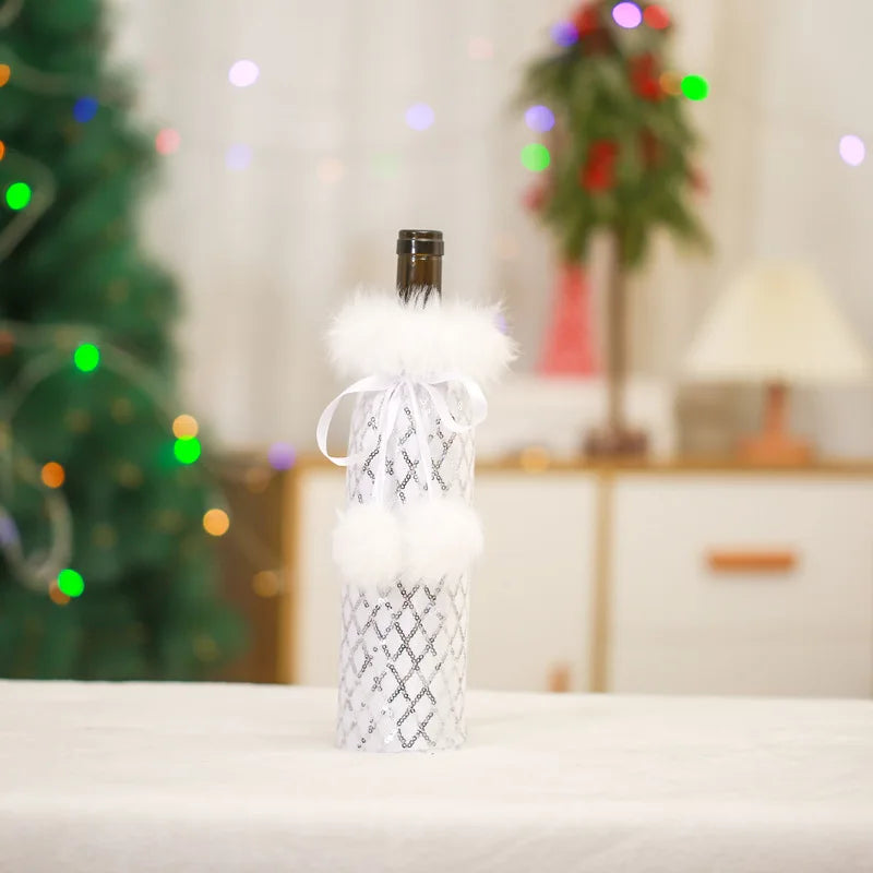 Cute Christmas Wine Bottle Covers