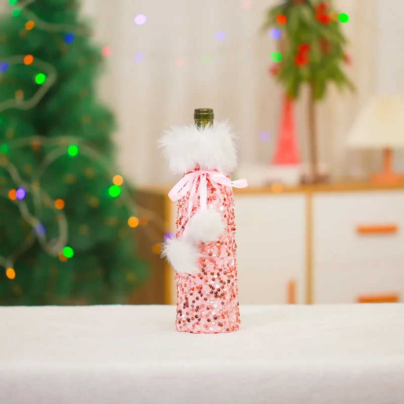 Cute Christmas Wine Bottle Covers