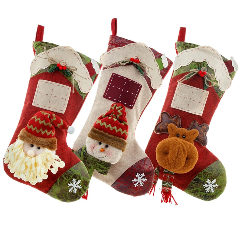 Boho Character Christmas Stockings