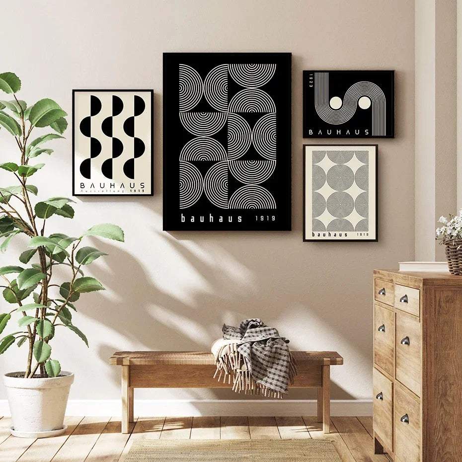 Bauhaus Bohemian Minimalist Wall Art