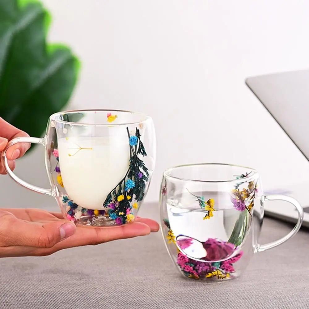 Real Dried Flowers Coffee Mug