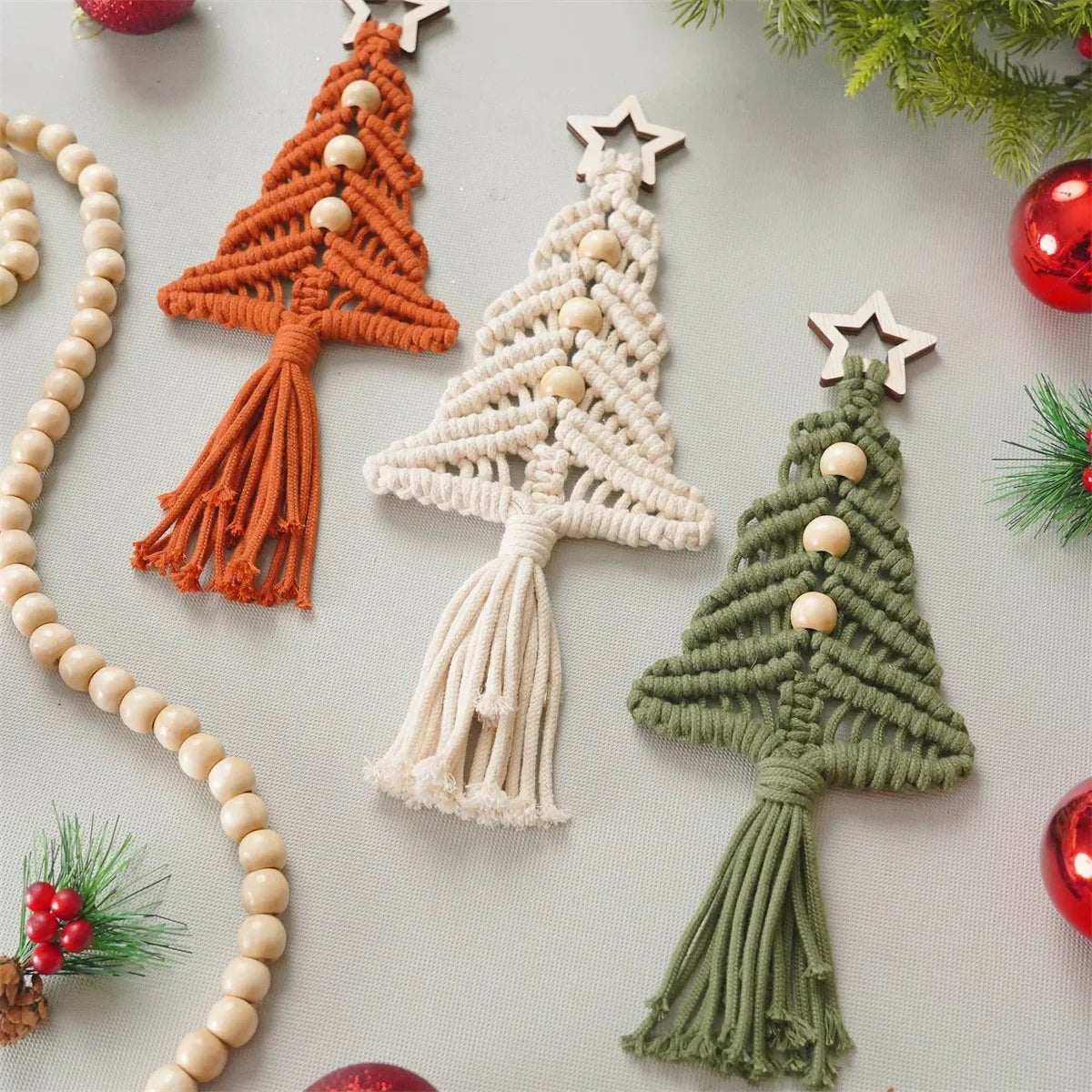 Macrame Christmas Tree Ornament