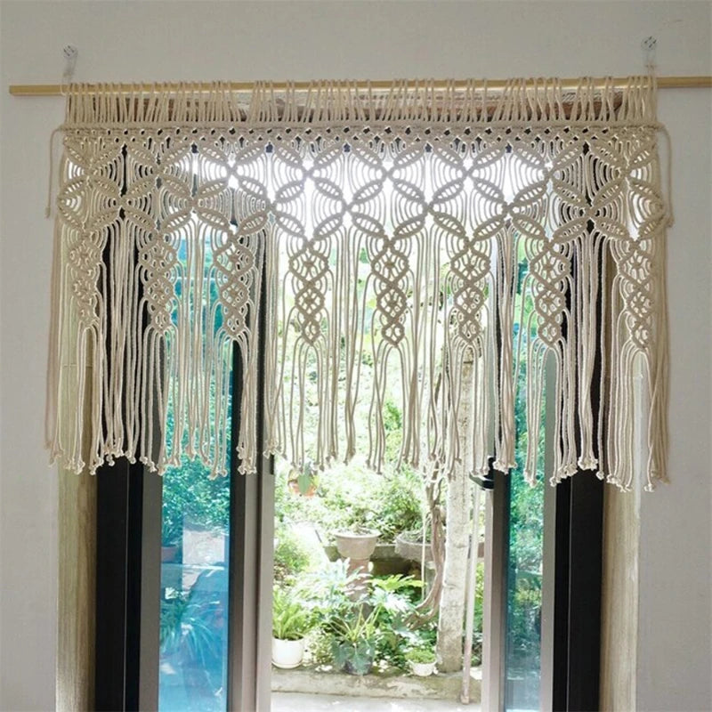 Bohemian Macrame Curtain