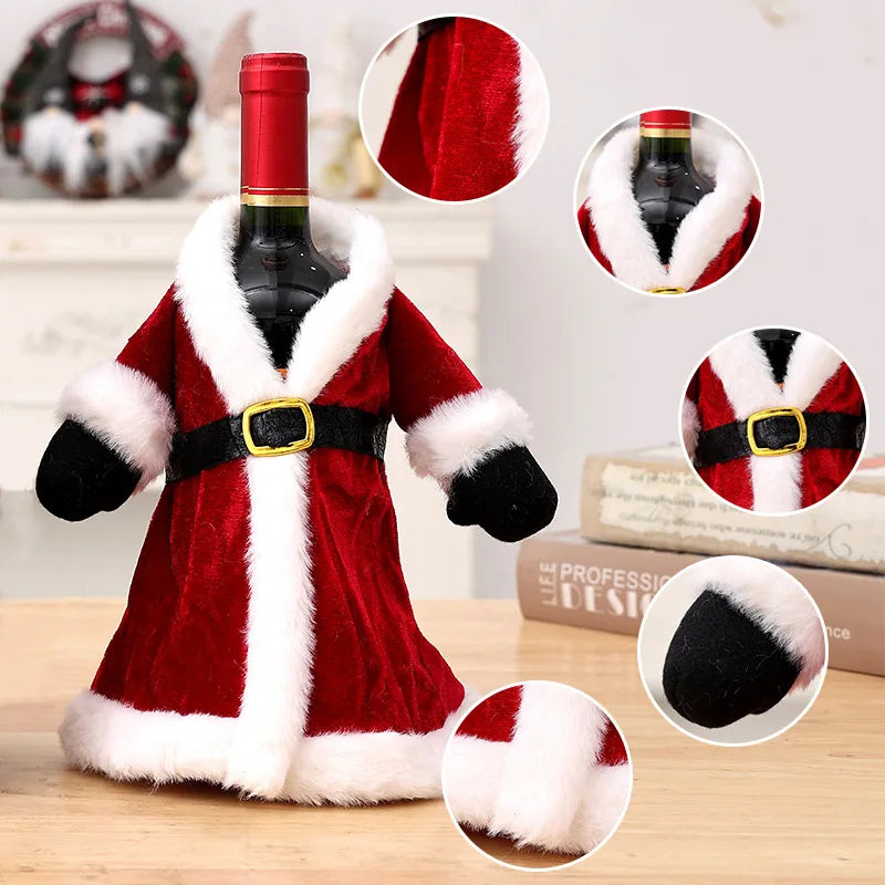 Cute Christmas Wine Bottle Covers