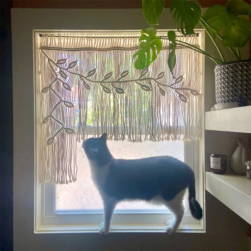 Bohemian Macrame Curtain