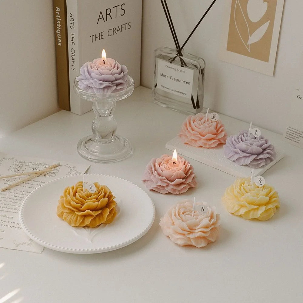 Peony Flower Aromatic Candles