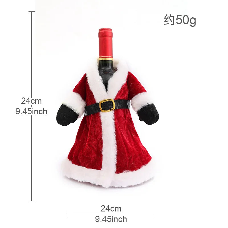 Cute Christmas Wine Bottle Covers