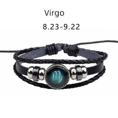 Zodiac Leather Bracelet