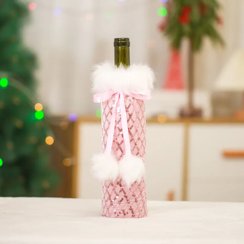 Cute Christmas Wine Bottle Covers