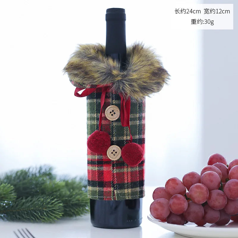 Cute Christmas Wine Bottle Covers