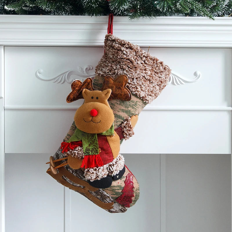 Boho Character Christmas Stockings